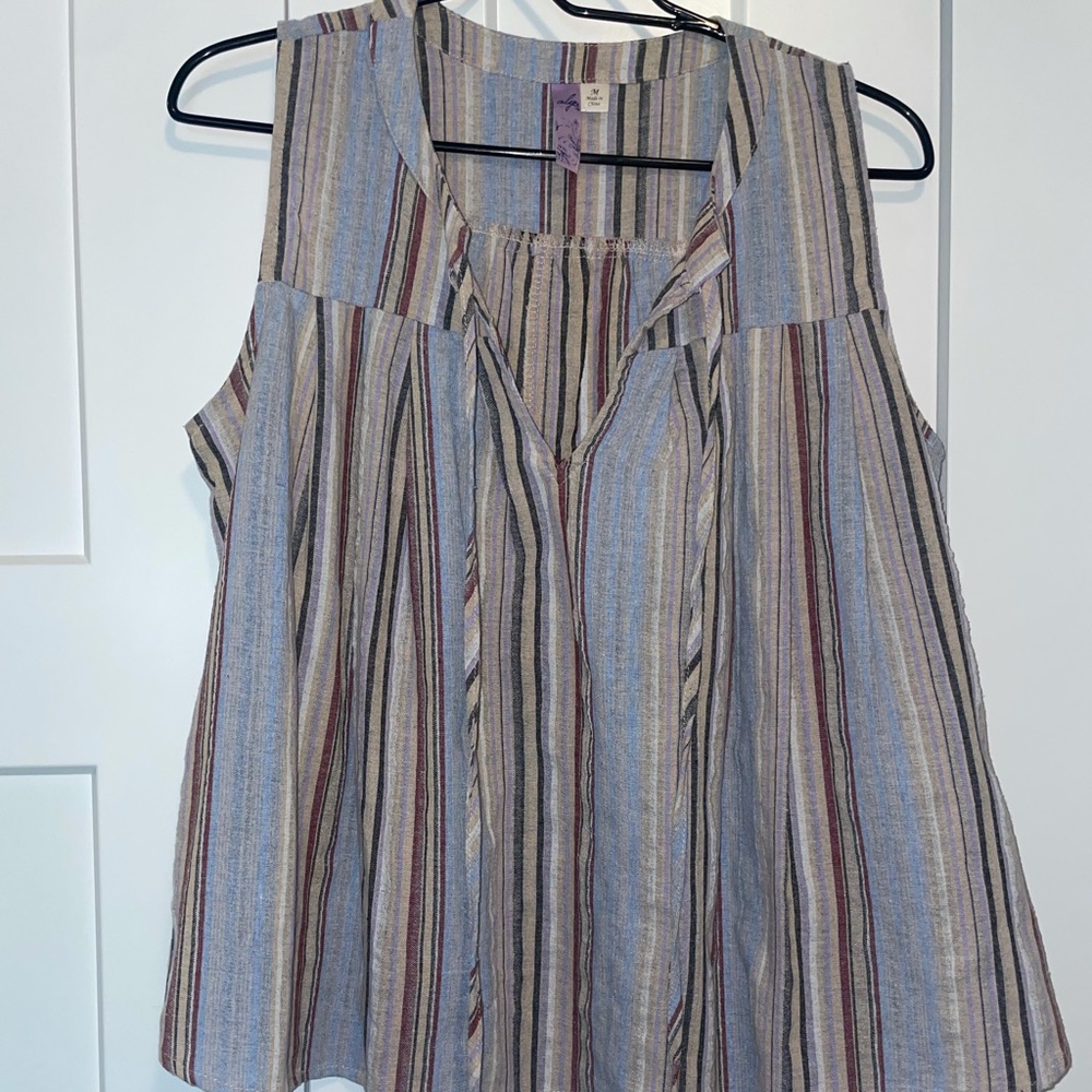 Alga top with tassels and v neck